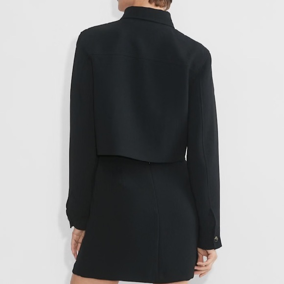 Aritzia Wilfred color Black Little Cropped Jacket - Picture 6 of 7